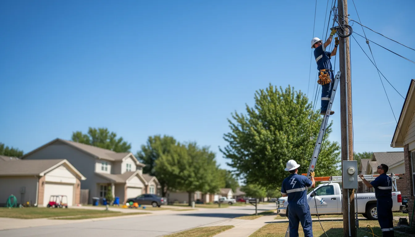Residential electrician providing installation services in Meally, KY